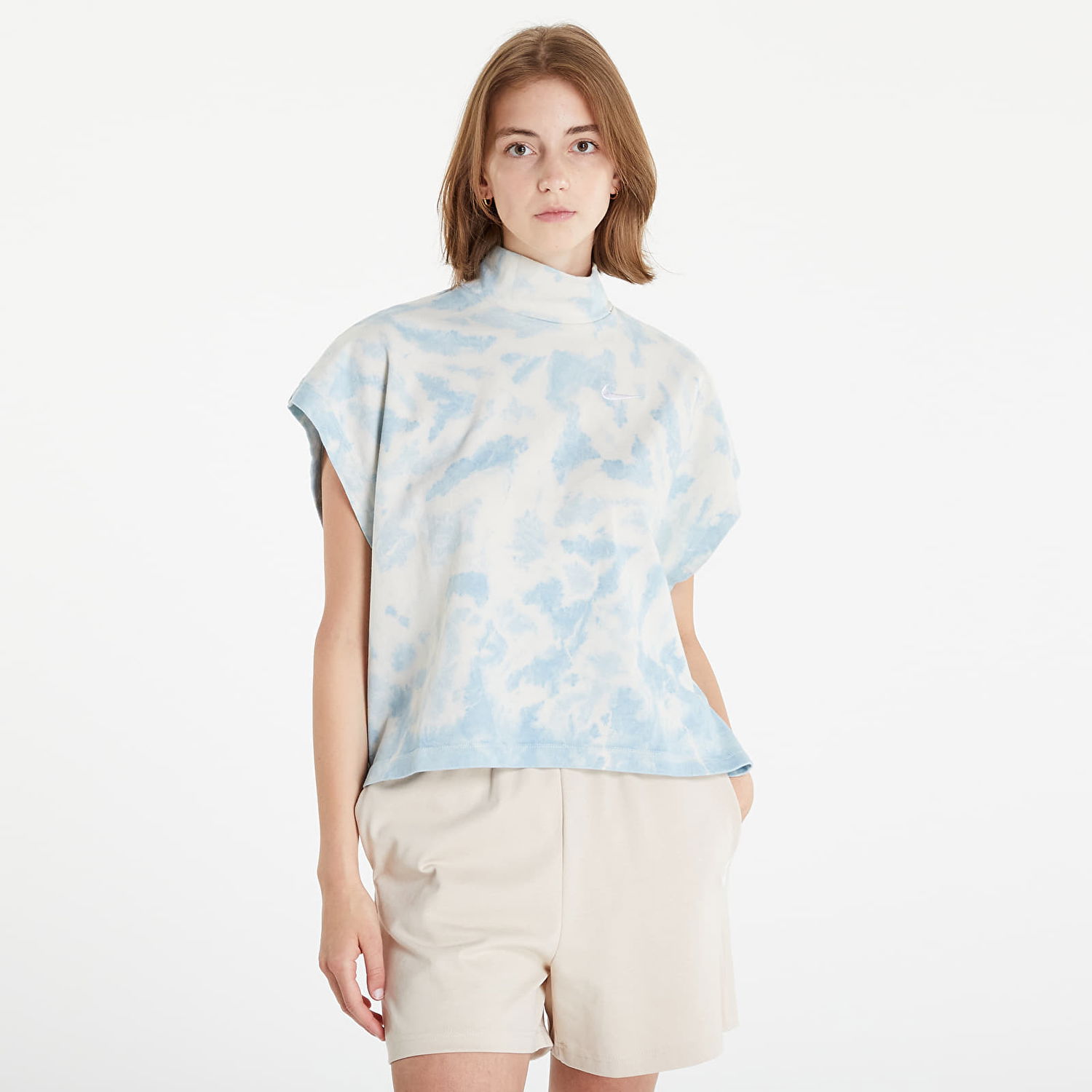 Tričko Nike NSW Wash Jersey Top Tyrkysová | DM6710-494, 0