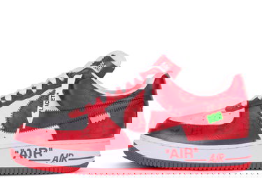 Tenisky a topánky Nike Nike Louis Vuitton By Virgil Abloh x Air Force 1 Low "White Red" Červená | 1A9VA9, 4
