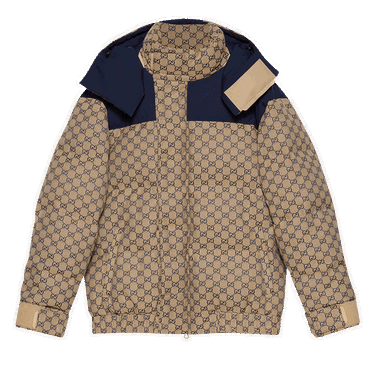 Bunda Gucci GG Canvas Goose Down Jacket Béžová | 715535 Z8A52 9120, 0