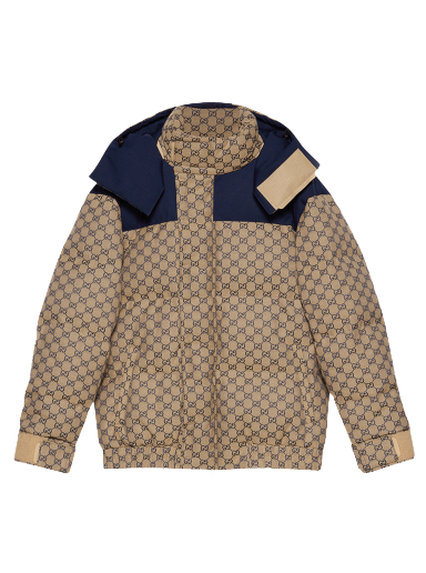 Bunda Gucci GG Canvas Goose Down Jacket Béžová | 715535 Z8A52 9120