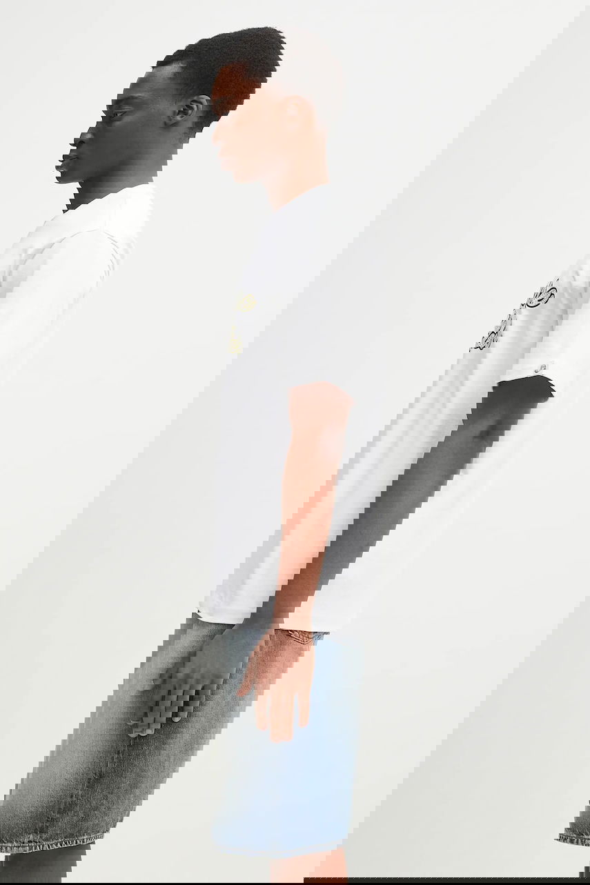 Tričko BILLIONAIRE BOYS CLUB Printed Short Sleeve Diamond Script Logo T-Shirt Biela | B25162, 1