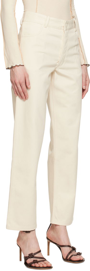 Džínsy Baserange Indre High-Rise Straight-Leg Jeans Béžová | TRIN-CC-SP23, 1