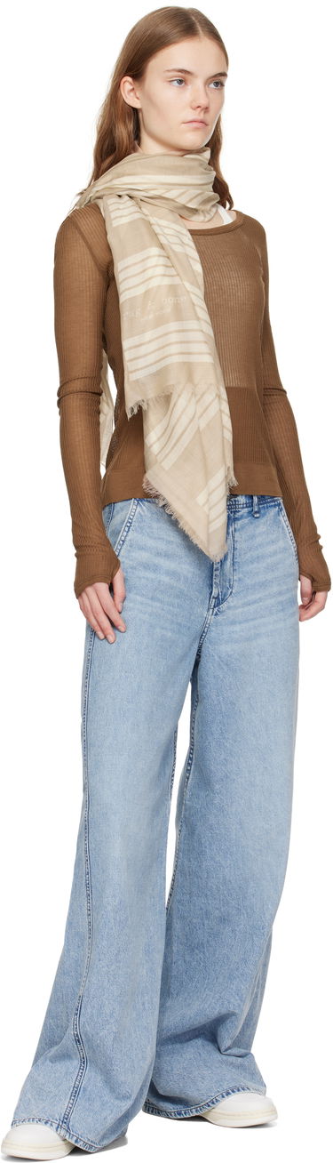 Šál rag & bone Rag & Bone Harlow Geo Print Scarf Béžová | WJW24HS1035WO35, 2
