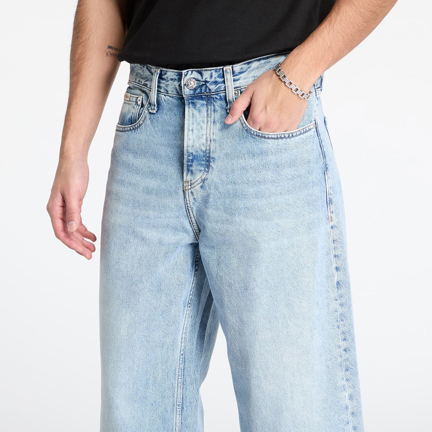 Džínsy CALVIN KLEIN Calvin Klein Jeans 90'S Loose Jeans Modrá | J30J327019 1AA, 1