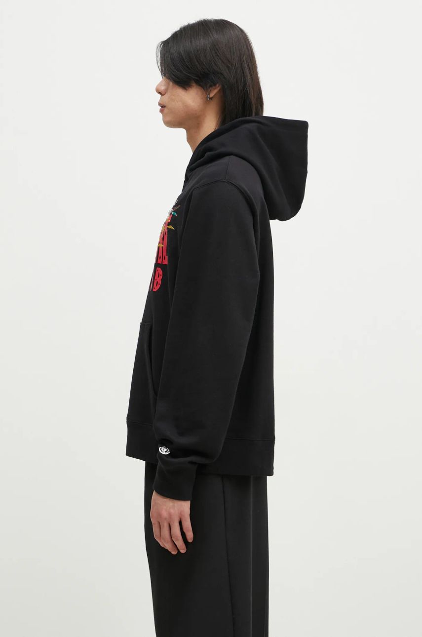 Mikina BILLIONAIRE BOYS CLUB Billionaire Boys Club Duck Embroidered Straight Logo Popover Hoodie Čierna | B24450, 1
