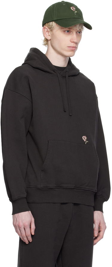 Mikina Han Kjøbenhavn Roots Embroidered Hoodie Čierna | M-133889, 1