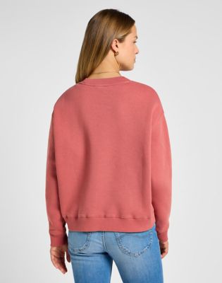 Mikina Lee Sweatshirt Size XS Červená | 112355149, 0