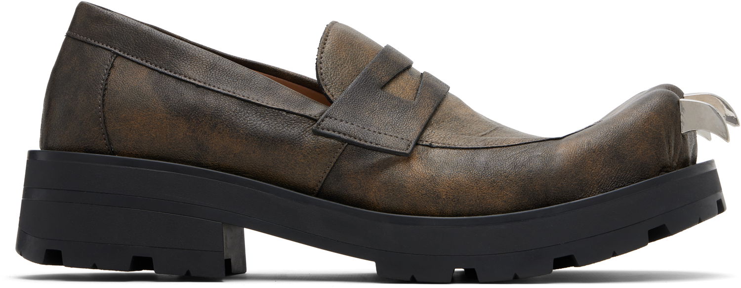 Tenisky a topánky Charles Jeffrey Loverboy Charles Jeffrey LOVERBOY Moggies Claws Distressed Loafers Hnedá | 052150102, 0