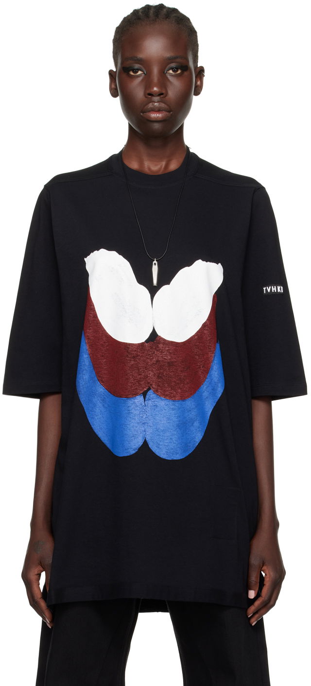 Tričko Rick Owens SSENSE x TVHKB Edition Jumbo T-Shirt Čierna | RN02C4274 RNEP4, 0