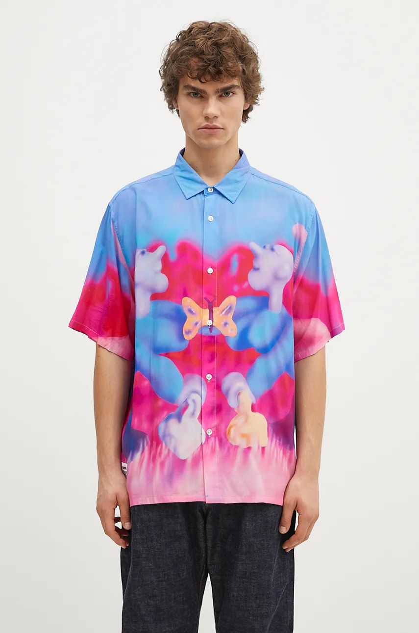 Košeľa Pleasures Interaction Button Down Shirt Rôznofarebný | P24F028, 0