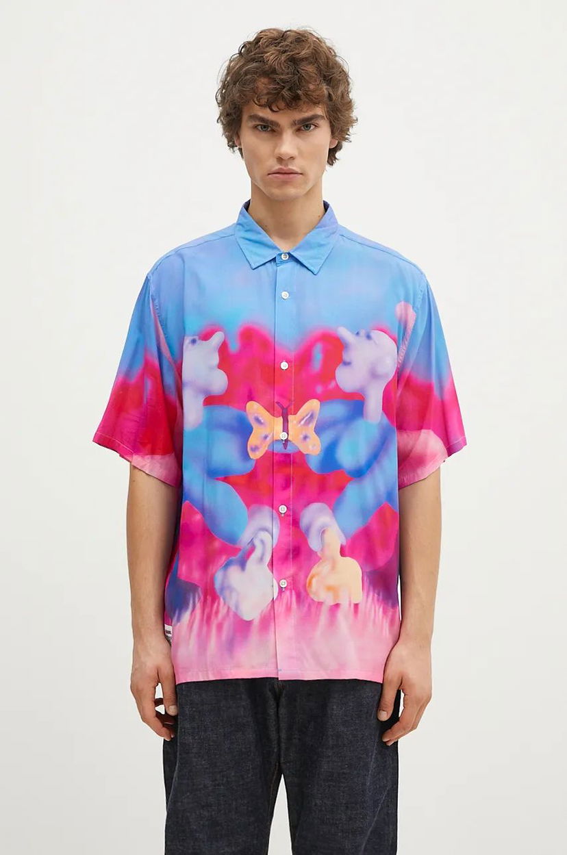 Košeľa Pleasures Interaction Button Down Shirt Rôznofarebný | P24F028