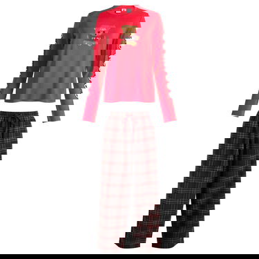 Pyžamo SKIMS SKIMS x CPFM Long Sleeve & Flannel Pant Sleep Set Teddy Bear Print Rôznofarebný | ST-SET-10060W-RBP, 1