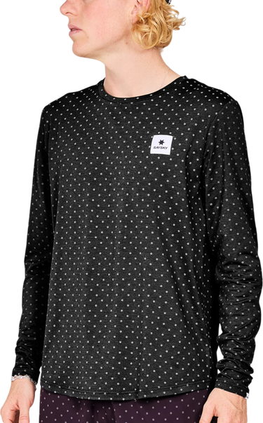Tričko Saysky Saysky Reflective Polka Pace Long Sleeve T-Shirt Čierna | mmrls02c1018, 0