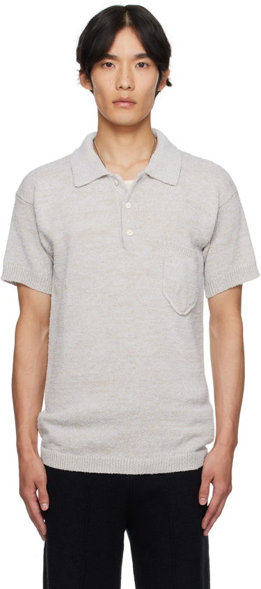 Polo tričko Maison Margiela Maison Margiela Patch Pocket Knit Polo Béžová | S50GL0062 M13152, 0
