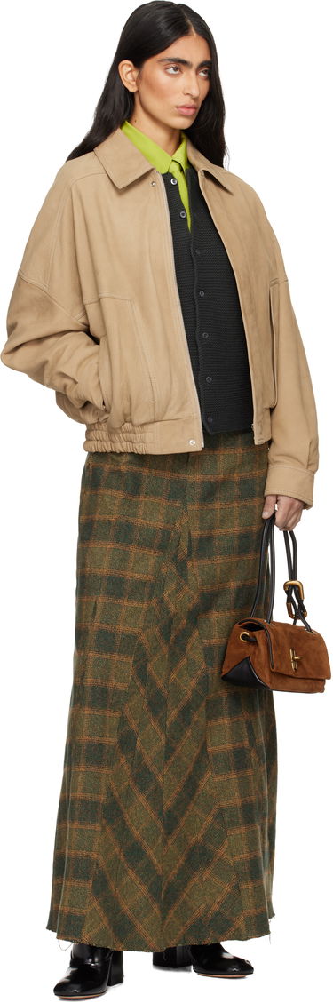 Kabelka Marc Jacobs The Suede Mini Dual Flap Bag with Gold-Tone Clasp Hnedá | 2F5HSH040H01, 3