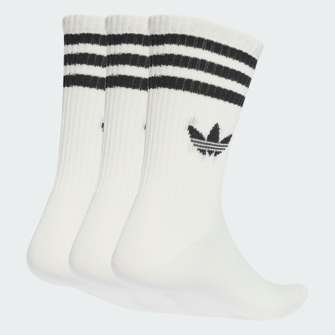 Ponožky adidas Performance 3-Stripes Crew Socks - 3 Pairs Biela | JV7401, 0