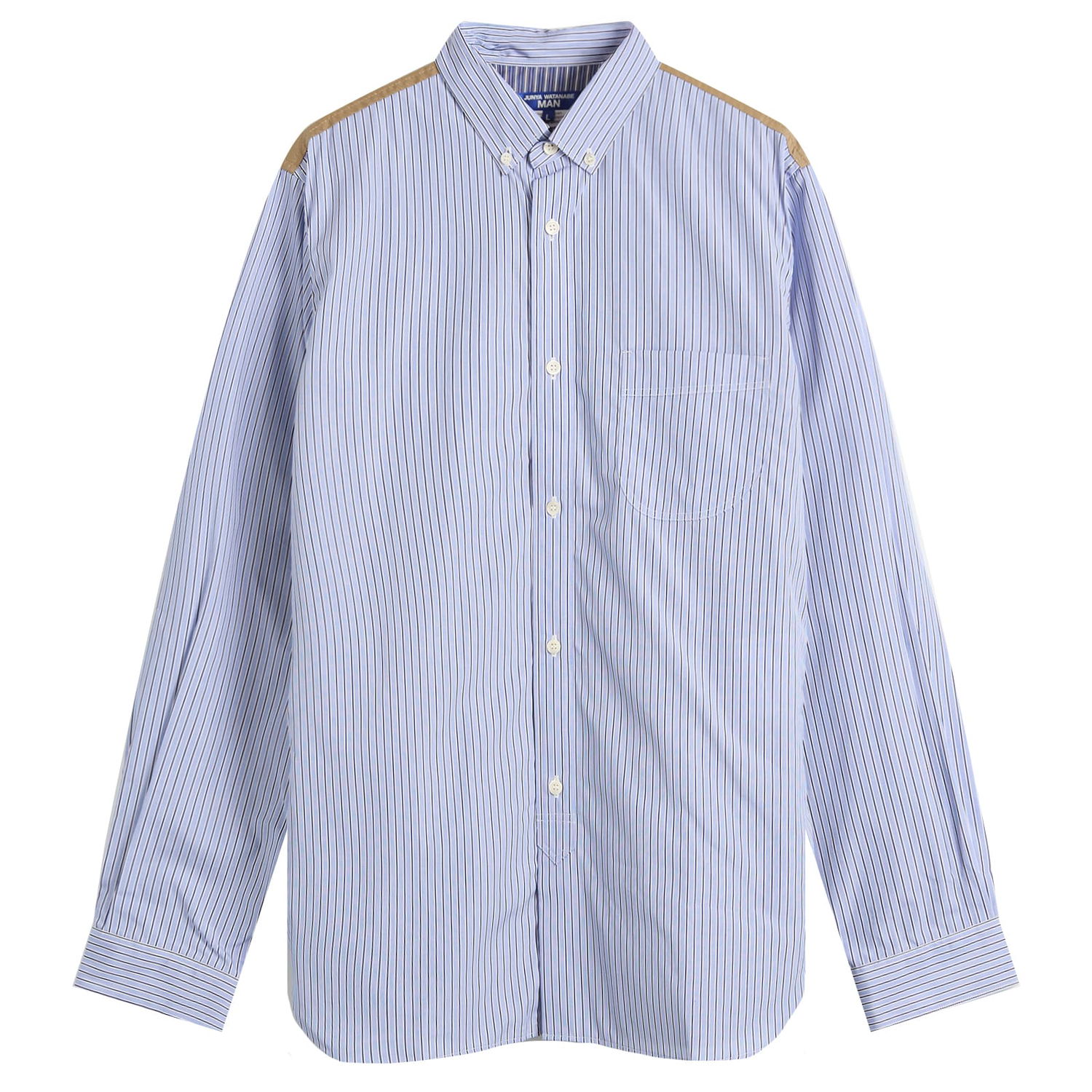 Košeľa Junya Watanabe Junya Watanabe MAN Stripe Shirt, Size Large Modrá | WP-B017-051-1, 1