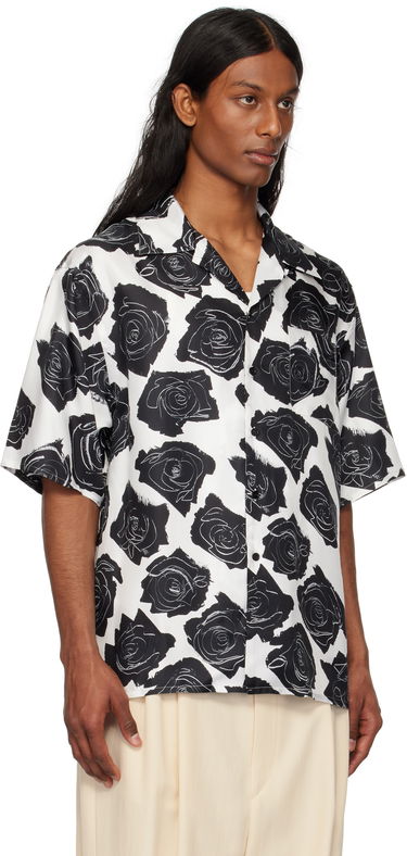 Košeľa Marni Marni Cybele Print Silk Bowling Shirt Biela | CUMU0213A5 UTSG32, 1