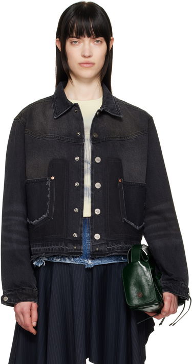 Bunda Andersson Bell Andersson Bell Rodeo Motorcycle Denim Jacket Čierna | awa675m, 0