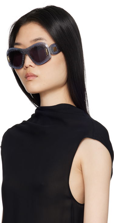Slnečné okuliare Loewe Starry Night Mask Sunglasses Modrá | LW4167US 192337204913, 3