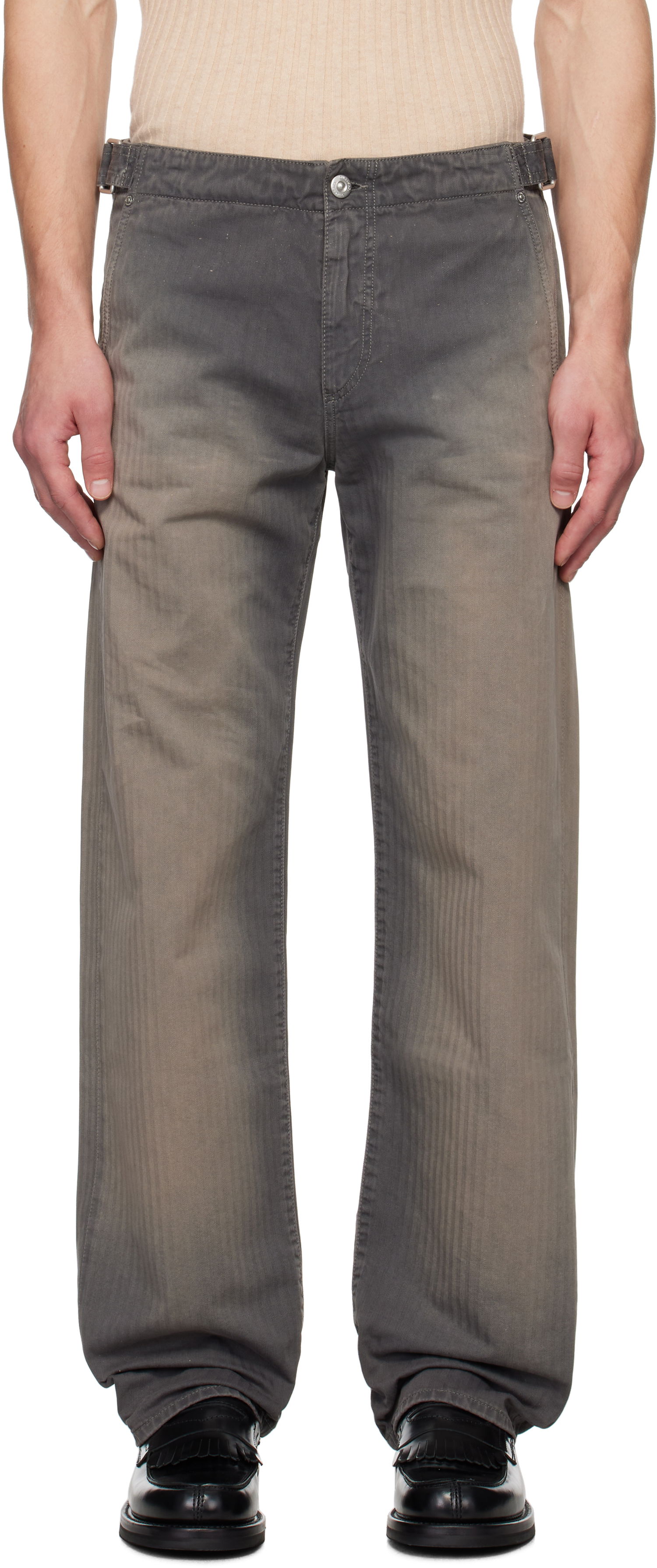 Cargo nohavice OUR LEGACY Trucker Trousers Šedá | M4245TF, 0