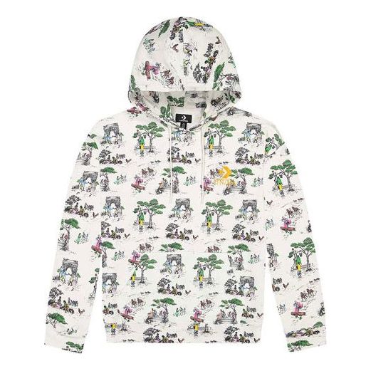 Mikina Converse Converse x Union Crossover Full Print Hoodie Biela | 10020842-A01, 0