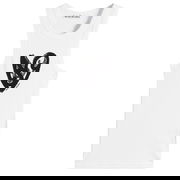 Women's Sleeveless T-Shirt with AS Heart Print