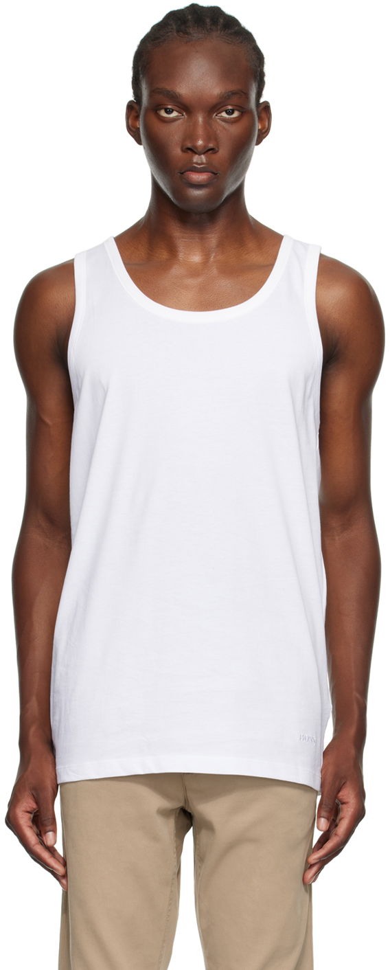 Tielko BOSS Three-Pack Tank Tops Biela | 50475278, 0