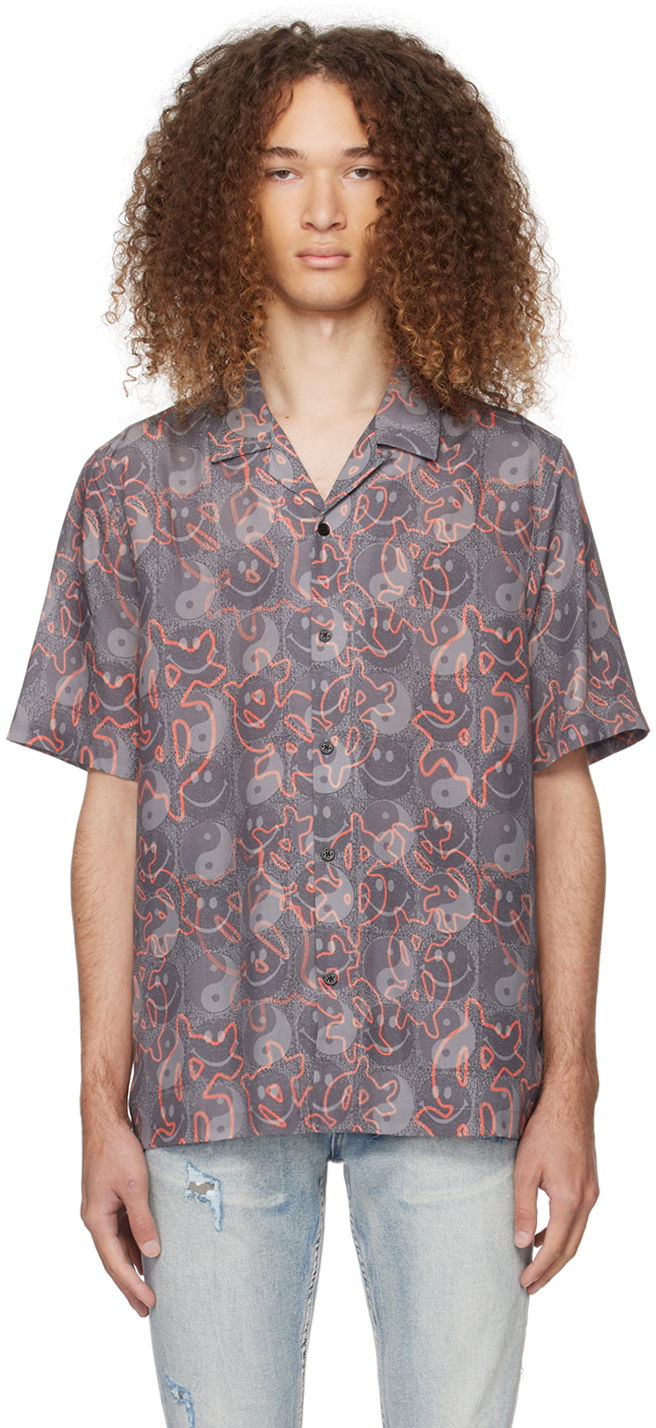 Košeľa Ksubi Yin Dollar Resort Shirt Šedá | MPS24SH001, 0