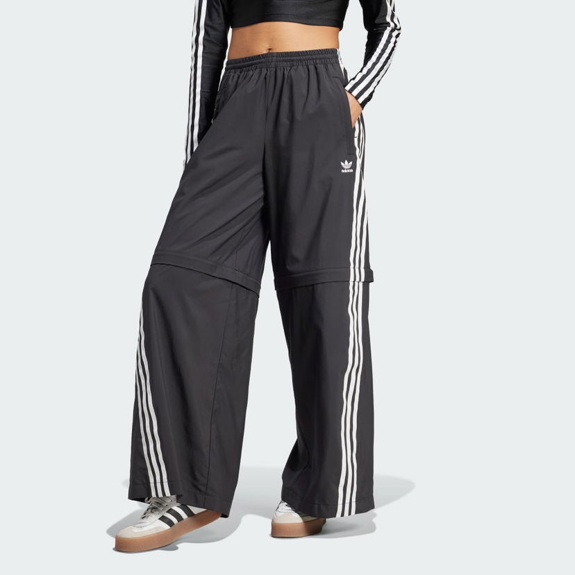 Nohavice adidas Performance Adilenium Season 2 Oversized Zip-Off Track Tracksuit Bottoms Šedá | JM9254