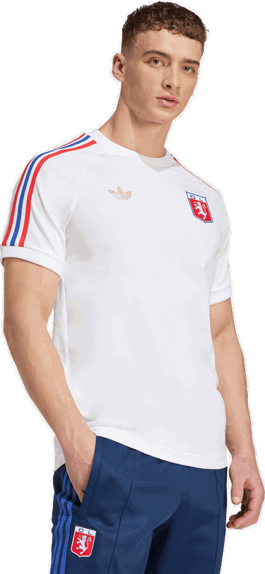 Tričko adidas Originals Olympique Lyon 75 T-Shirt Biela | jl8080, 5