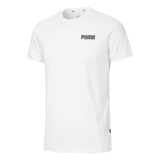 Tričko Puma Round Neck Short Sleeve T-Shirt Biela | 845300-02