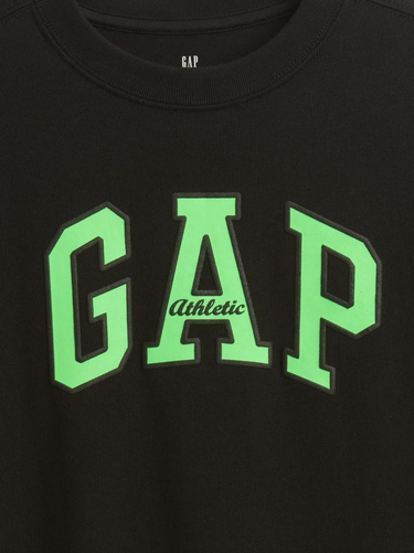 Tričko GAP Heavyweight Athletic Logo T-Shirt Čierna | 780335-00, 1