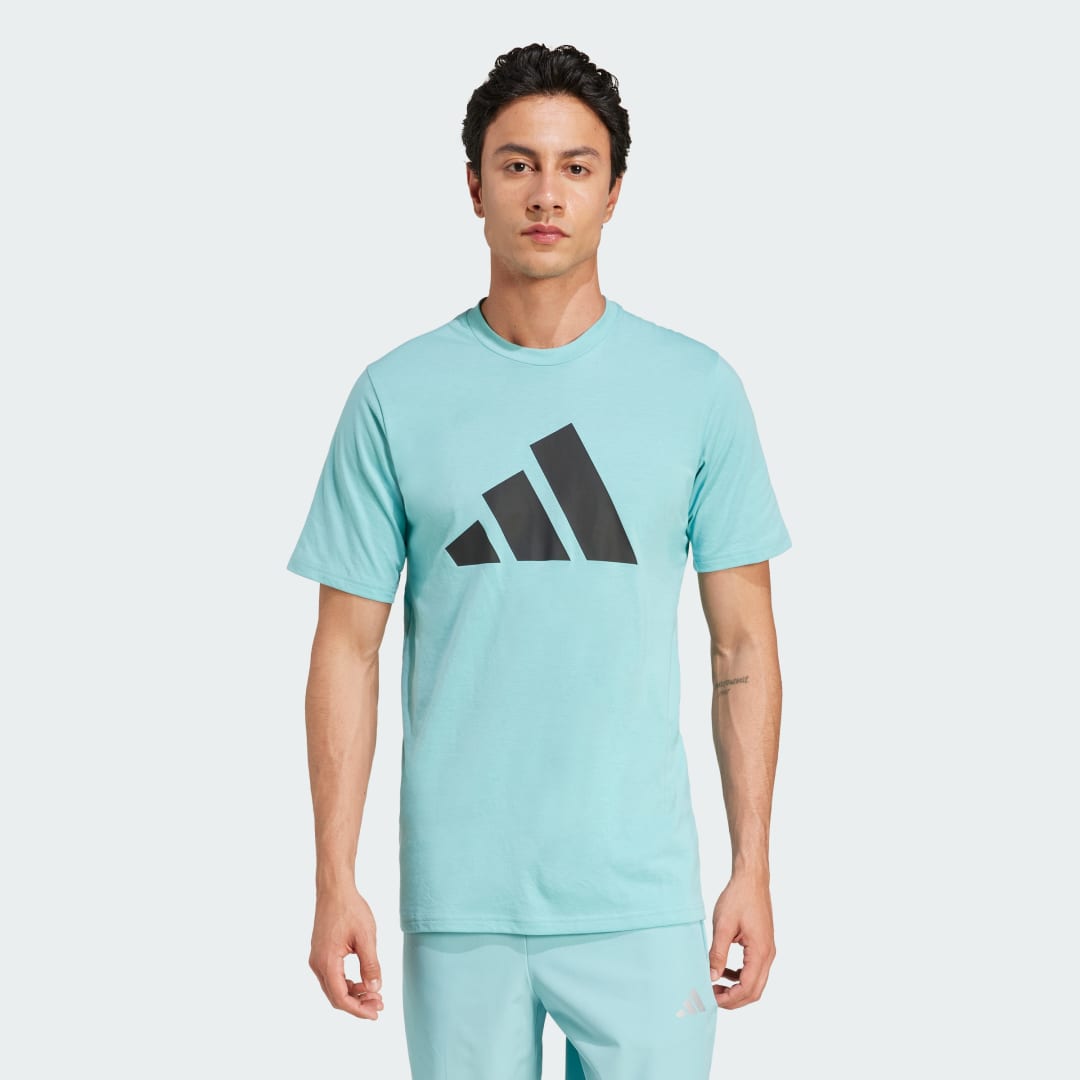 Tričko adidas Performance Train Essentials Feelready Logo Training T-Shirt Tyrkysová | IW3347, 0