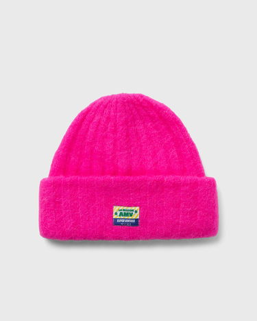 Kulicha American Vintage Vitow Fuzzy Knit Beanie Ružová | VITO22AH24-ROSE-FLUO-CHINE, 0