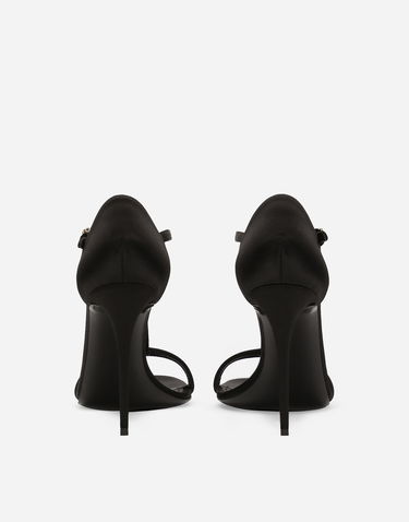 Tenisky a topánky Dolce & Gabbana Satin T-bar Sandals Čierna | CR1766A763080999, 2
