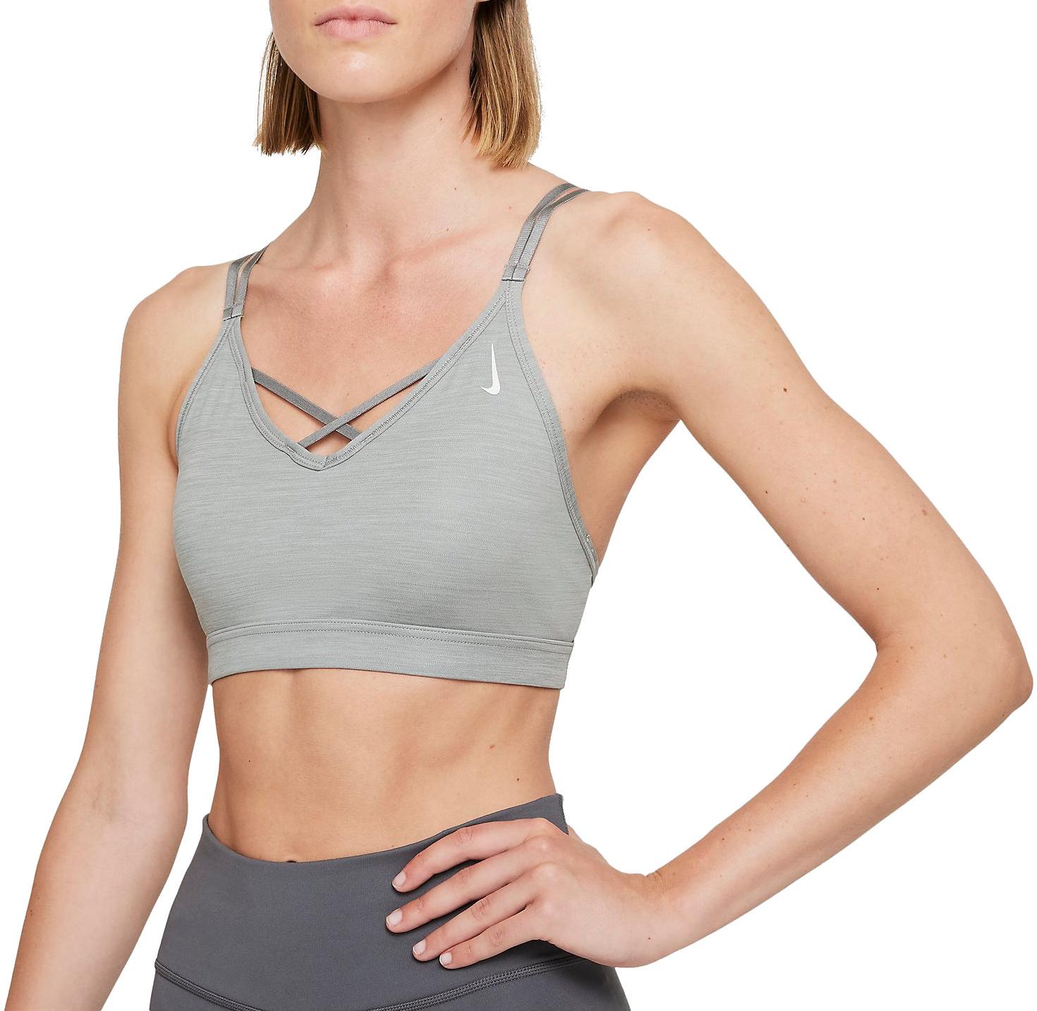 Podprsenka Nike Nike Yoga Dri-FIT Indy Light-Support Padded Strappy Sports Bra Šedá | dd1066-073, 0