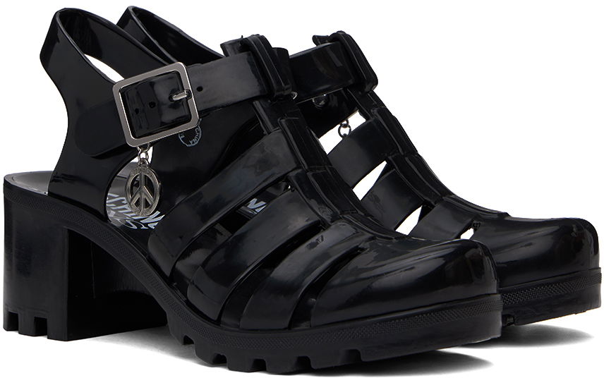 Moschino Jeans Jelly Heeled Sandals