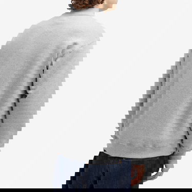 Sveter BEAMS Beams Plus Jersey Zip Bomber Jacket Šedá | 3813-0193-048-15, 3