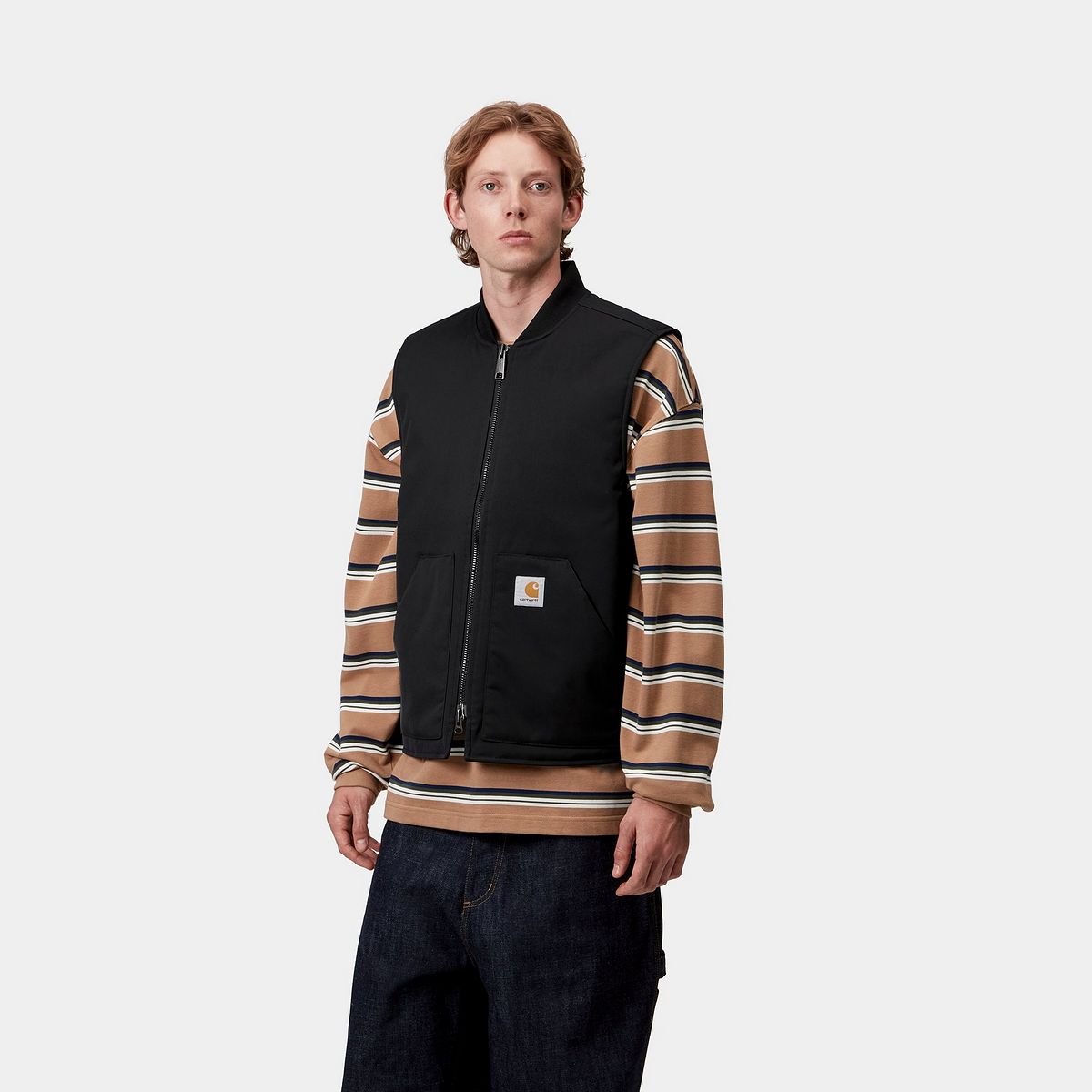 Vesta Carhartt WIP Leroy Vest Čierna | I035543_18, 1