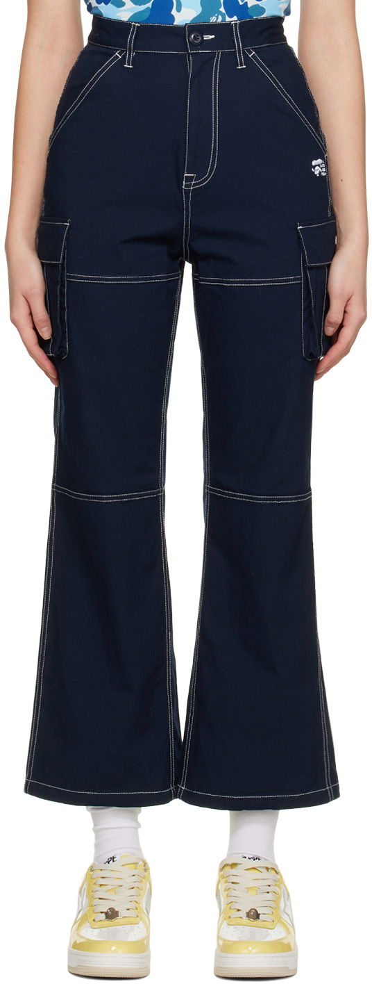 Cargo nohavice BAPE Color Stitching Cargo Pants Navy | 001PTI802003L, 0
