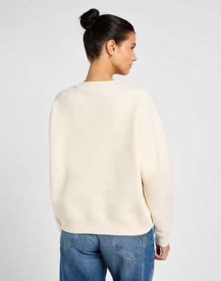 Sveter Lee Crew Neck Sweatshirt Béžová | 112355170, 0