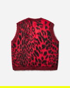 Brushed Leopard Print Vest
