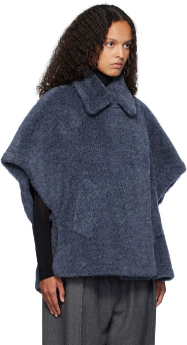Sveter Max Mara Max Mara Tebe1 Cape Jacket Modrá | 2424736212600 MM10506, 1