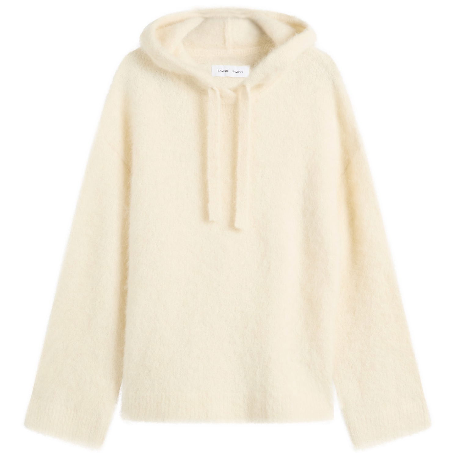 Mikina Samsoe Samsoe Sajeanne Knit Hoodie W Béžová | F25300025-CLR000289, 0