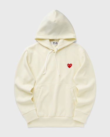 Mikina Comme des Garçons Play Red Heart Emblem Sweatshirt Hoodie Béžová | AX-T174-051-3, 0