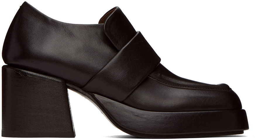 Tenisky a topánky Marsèll Plattino Platform Leather Loafers Čierna | MW7022 199, 0