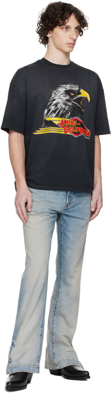 Tričko AMIRI Amiri Eagle Oversized T-Shirt Čierna | AMJYTE1209, 3