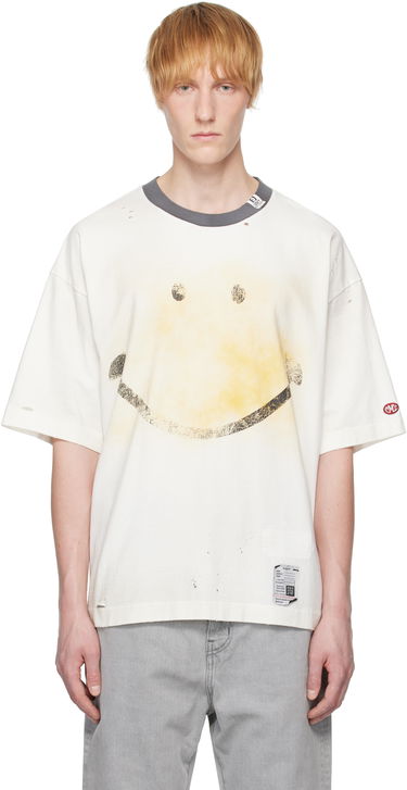 Tričko Maison MIHARA YASUHIRO Maison MIHARA YASUHIRO Smiley Face Printed T-Shirt Biela | J14TS762, 0