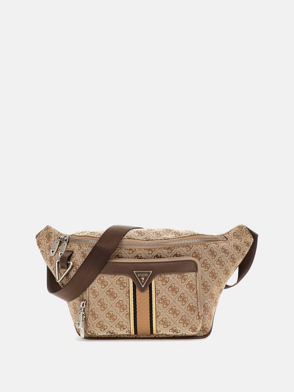 Ľadvinka GUESS Logo Print Belt Bag Béžová | HMMISTP5156, 0